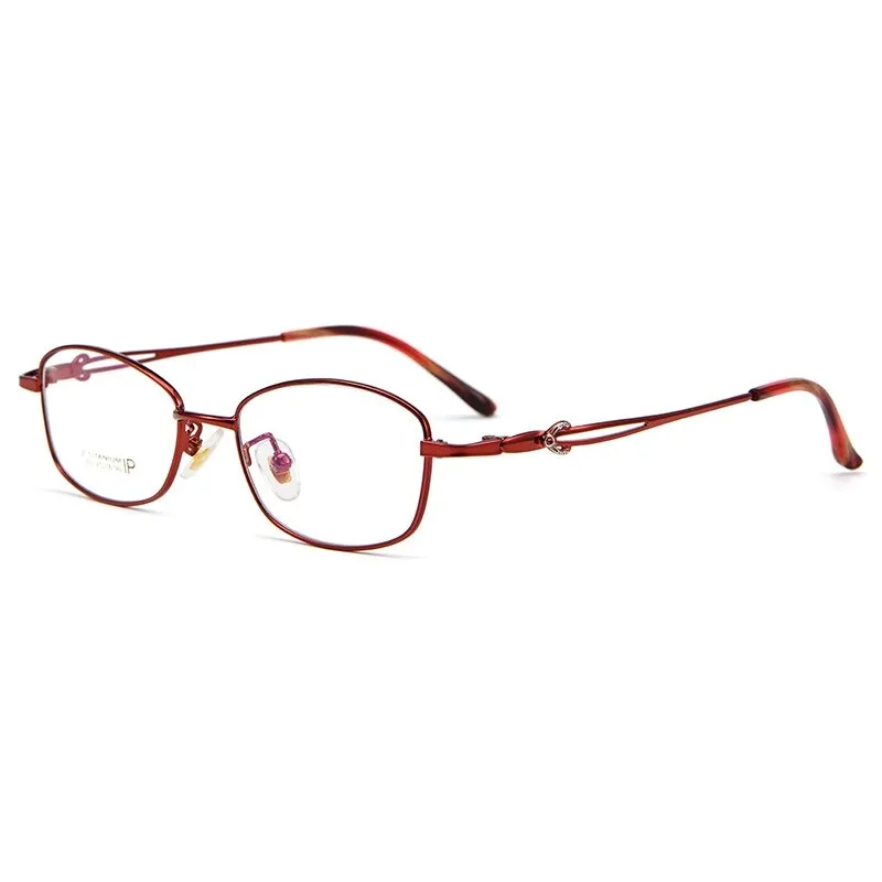 Yimaruili Women's Full Rim Square Titanium Alloy 3531ti
