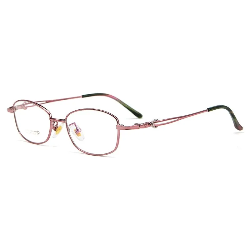 Yimaruili Women's Full Rim Square Titanium Alloy 3531ti