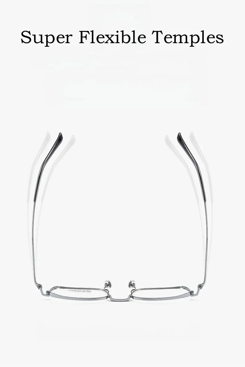 Yimaruli Men's Full Rim Square IP Titanium Eyeglasses  X15339t