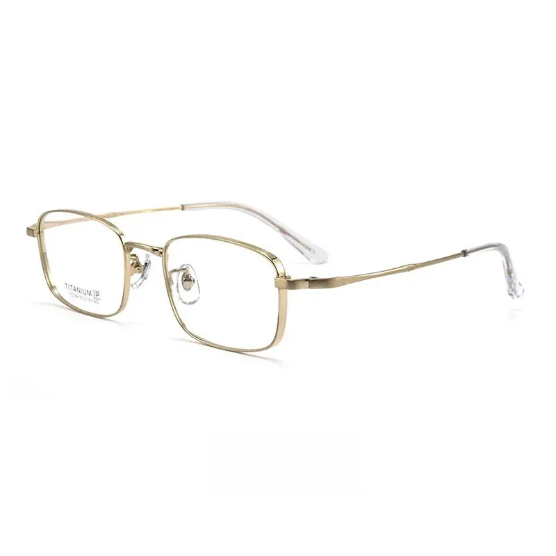 Yimaruli Men's Full Rim Square IP Titanium Eyeglasses  X15339t