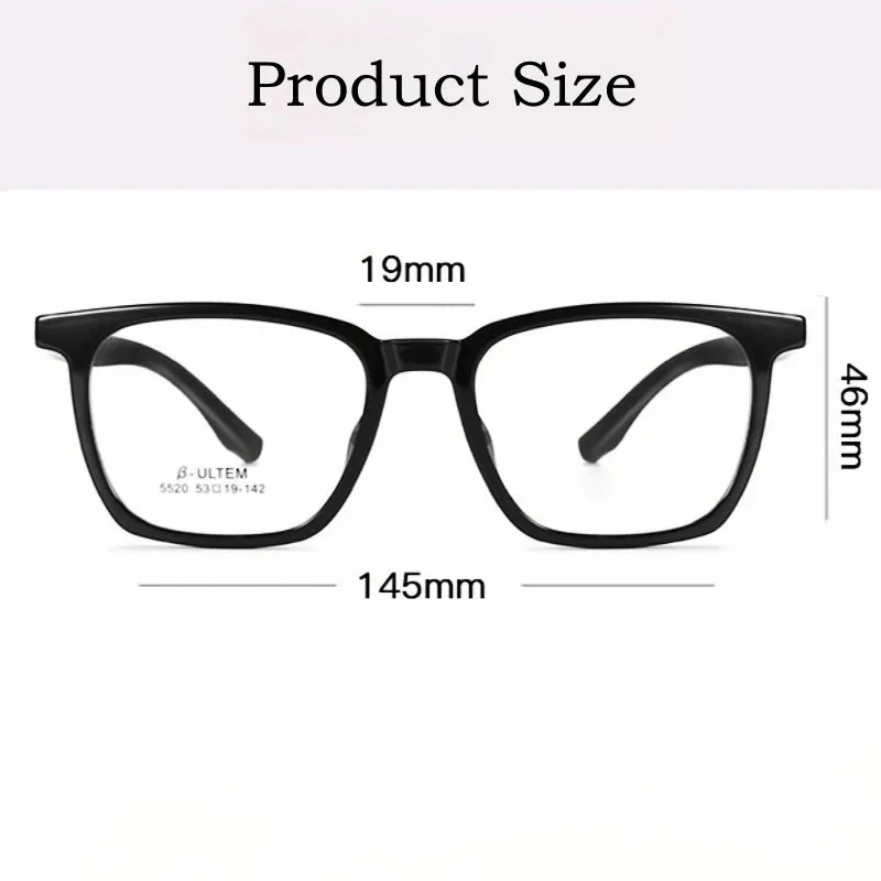 Yimaruli Unisex Full Rim Square Plastic Eyeglasses 5520