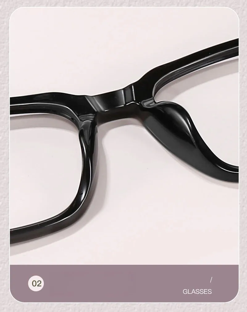 Yimaruli Unisex Full Rim Square Plastic Eyeglasses 5520