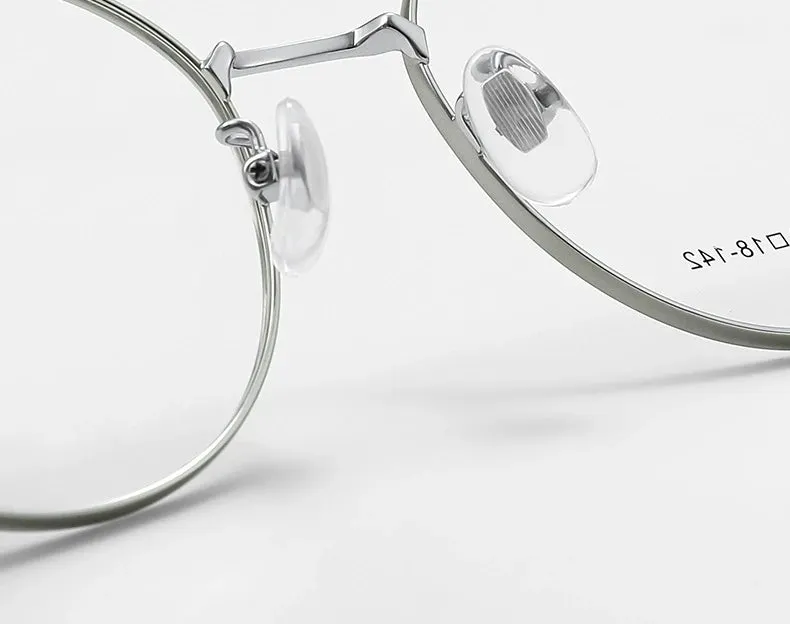 Yimaruli Women's Small Full Rim Round Alloy Eyeglasses 96238