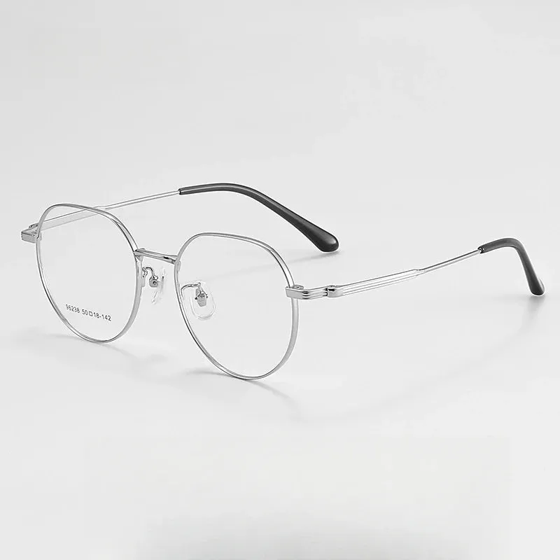 Yimaruli Women's Small Full Rim Round Alloy Eyeglasses 96238