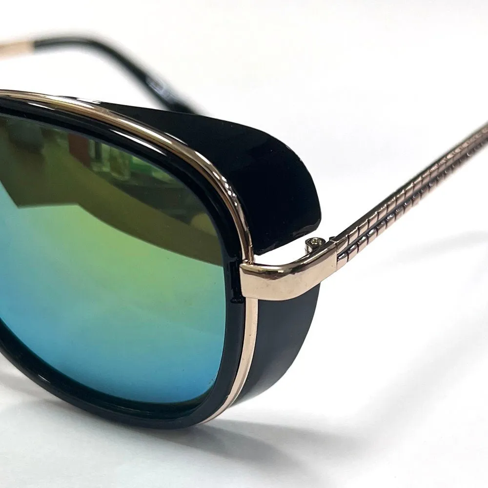 YJ-004 Iron Man 3 actor lead sunglasses double beam sunglasses retro sunglasses