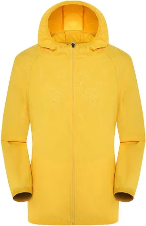 Ymosrh Men's Jacket Coat with Hood Lightweight Waterproof Jacket Raincoat for Golf Cycling Windbreaker Jackets, S-4XL