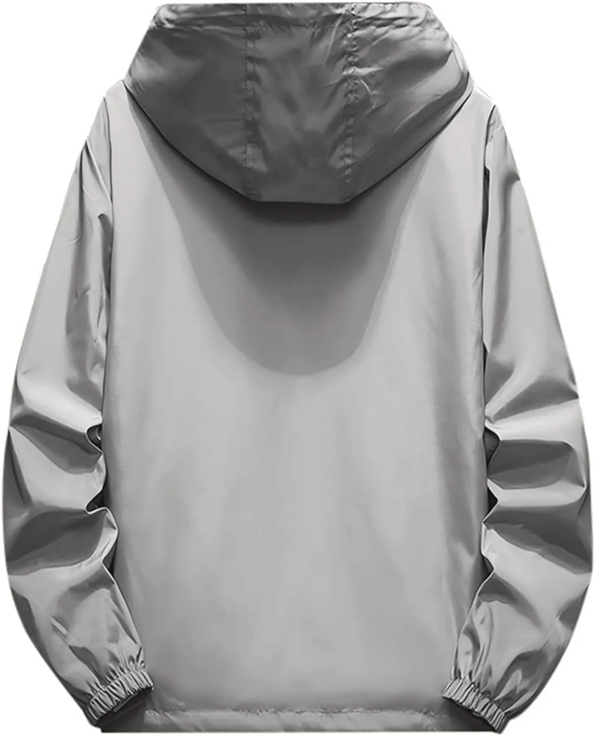 Ymosrh Men's Lightweight Rain Jacket Waterproof Windbreaker Jacket Hooded Raincoat Jacket, M-7XL