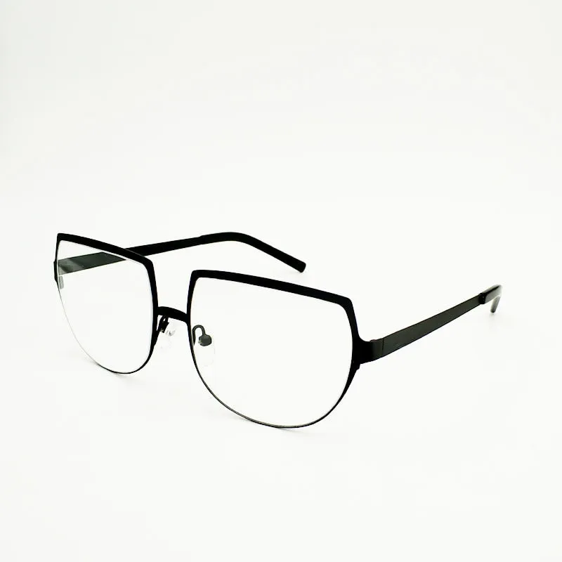 Yujo Unisex Cosplay Full Rim Flat Top Round Alloy Eyeglasses Y007