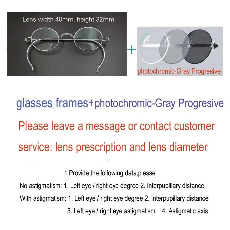 Yujo Unisex Full Rim Eyeglasses Oval Stainless Steel Y011