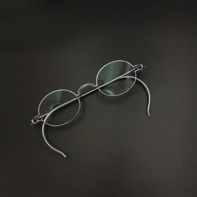 Yujo Unisex Full Rim Eyeglasses Oval Stainless Steel Y011