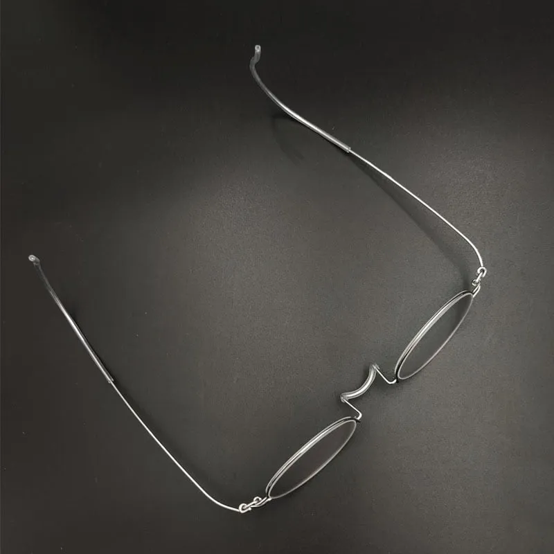 Yujo Unisex Full Rim Eyeglasses Oval Stainless Steel Y011