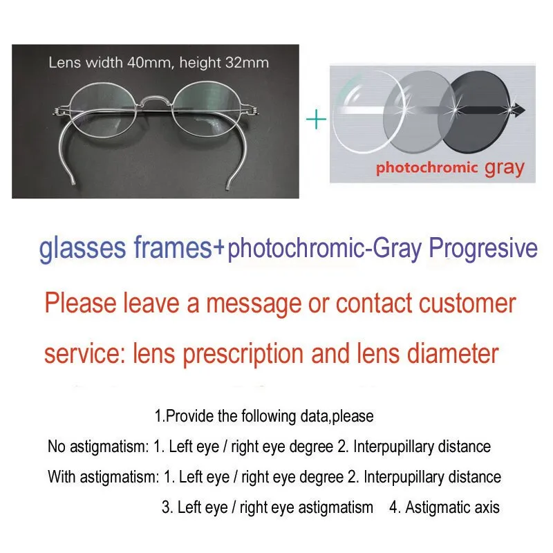 Yujo Unisex Full Rim Eyeglasses Oval Stainless Steel Y011