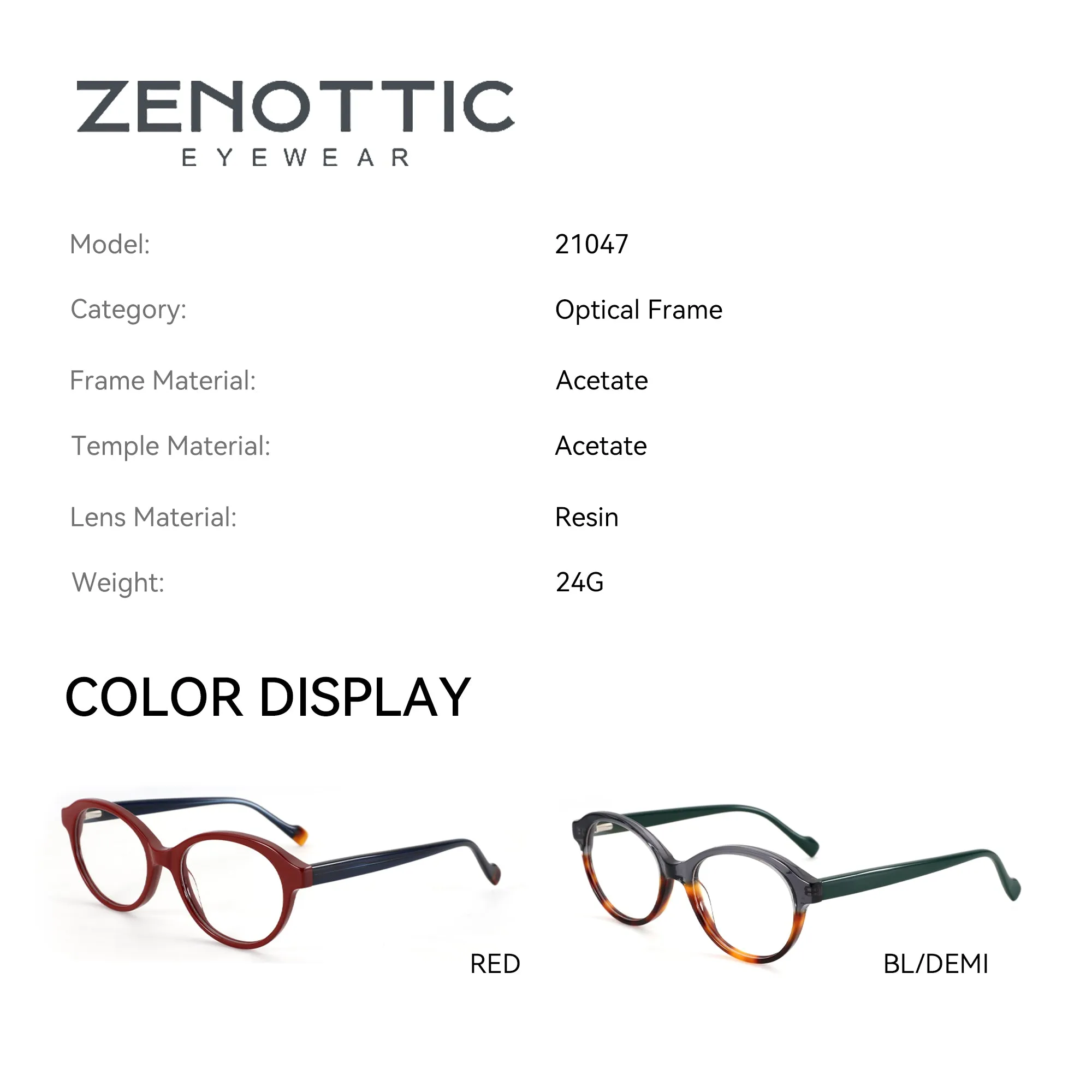 Zenottic Eyeglasses Zenobia