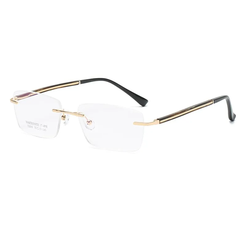 Zirosat 52033 Men's Eyeglasses Alloy Titanium Rimless