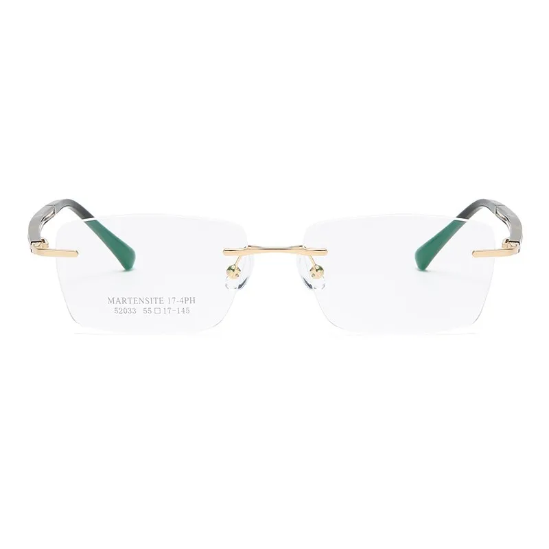 Zirosat 52033 Men's Eyeglasses Alloy Titanium Rimless