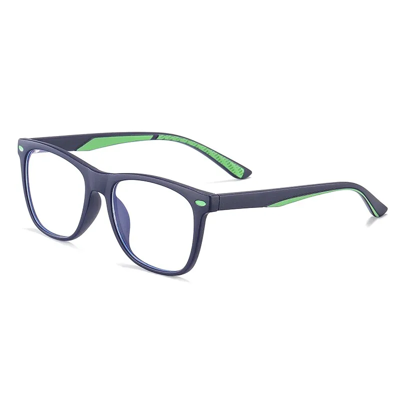 Zirosat Children's Unisex Full Rim Square Tr 90 Eyeglasses 5102