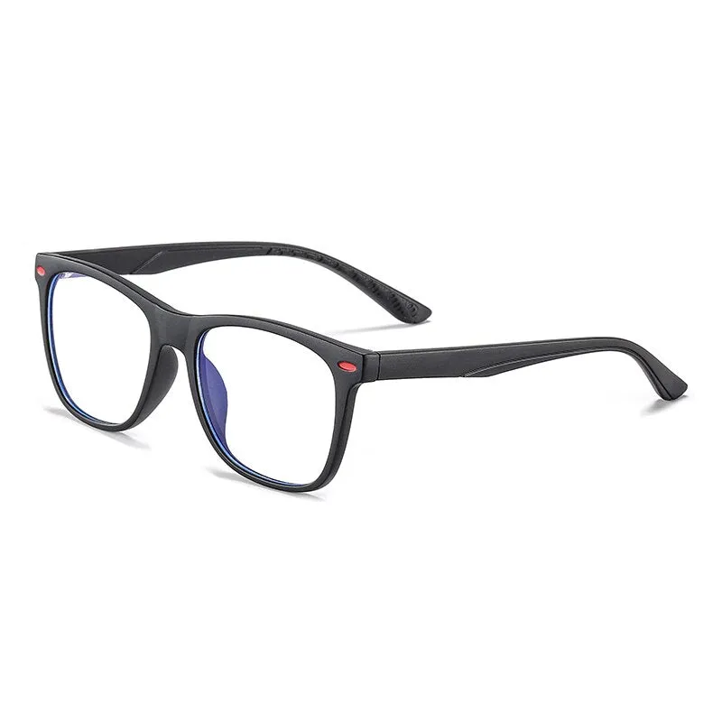 Zirosat Children's Unisex Full Rim Square Tr 90 Eyeglasses 5102