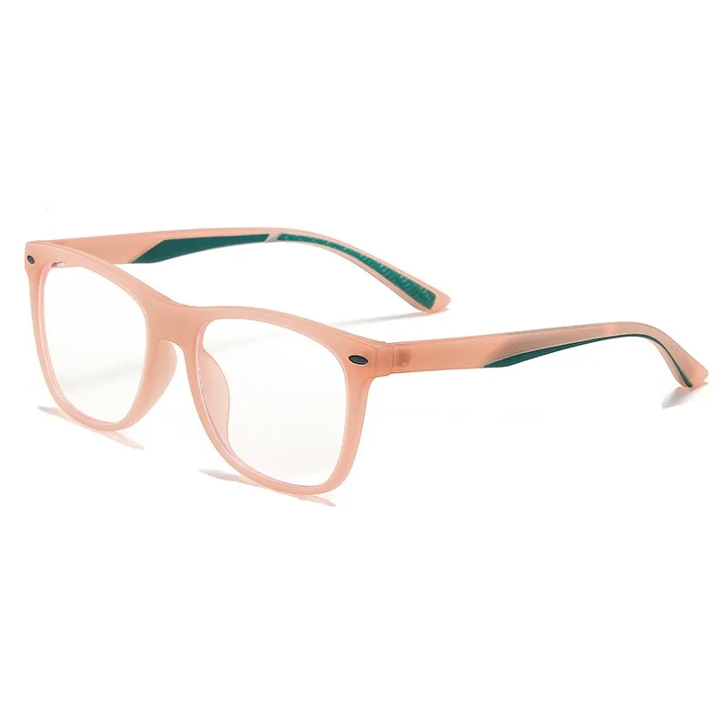 Zirosat Children's Unisex Full Rim Square Tr 90 Eyeglasses 5102