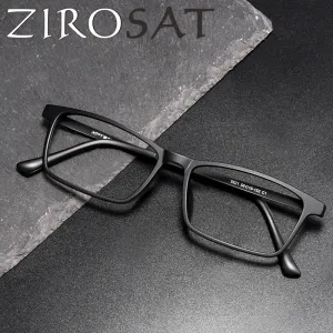 Zirosat Unisex Full Rim Square Tr 90 Titanium Eyeglasses  9821