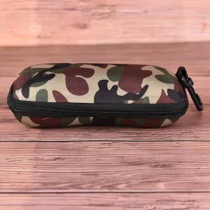 ZUARFY Glasses Box Sunglasses Case Camouflage Storage Protector Zipper Unisex Container