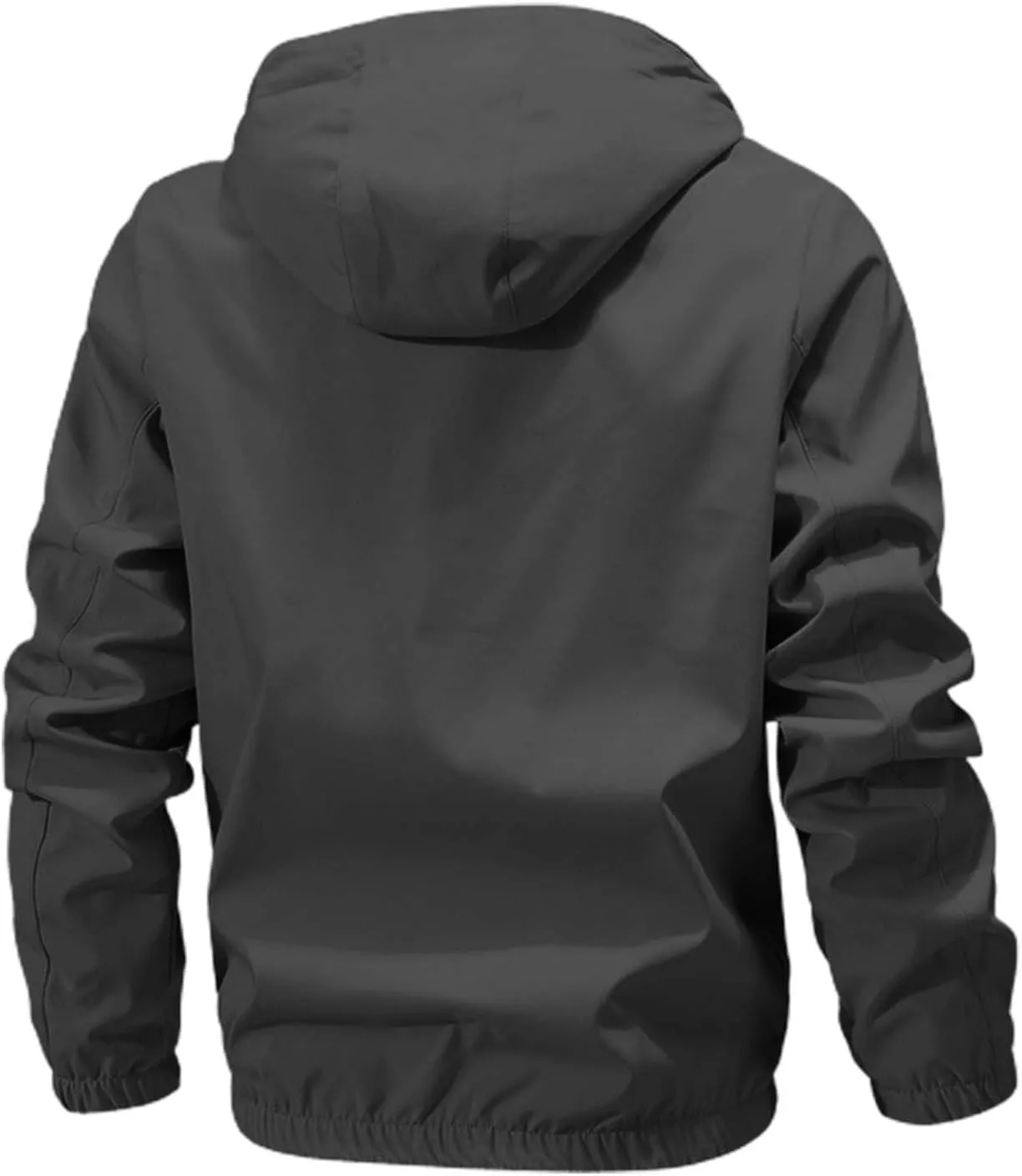 ZYXTIM Men's Tactical Jacket Waterproof Ligtweight Warm Shell Rain Coat Breathable Workout Athletic Outdoor Jackets with Hood
