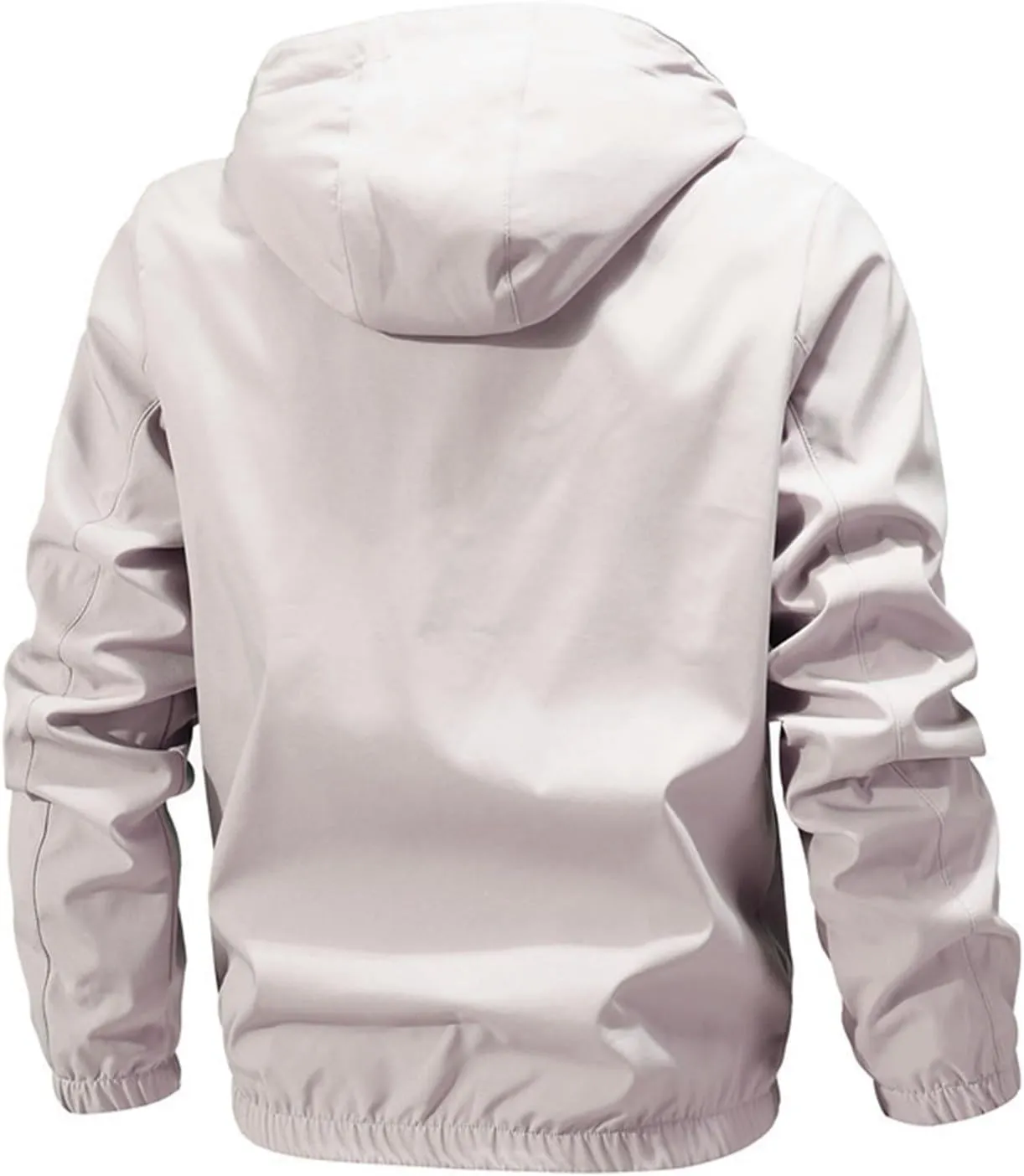ZYXTIM Men's Tactical Jacket Waterproof Ligtweight Warm Shell Rain Coat Breathable Workout Athletic Outdoor Jackets with Hood