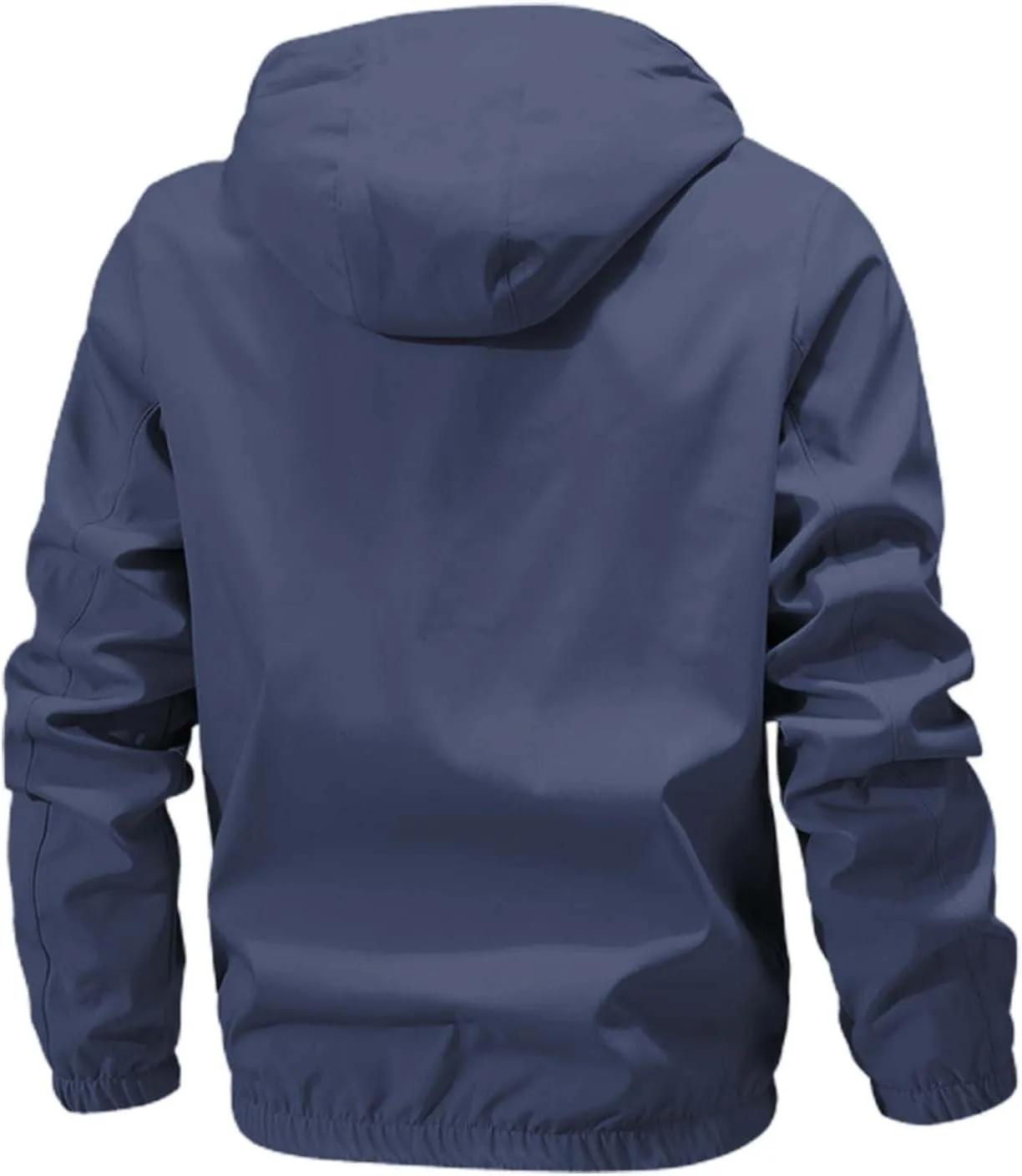 ZYXTIM Men's Tactical Jacket Waterproof Ligtweight Warm Shell Rain Coat Breathable Workout Athletic Outdoor Jackets with Hood